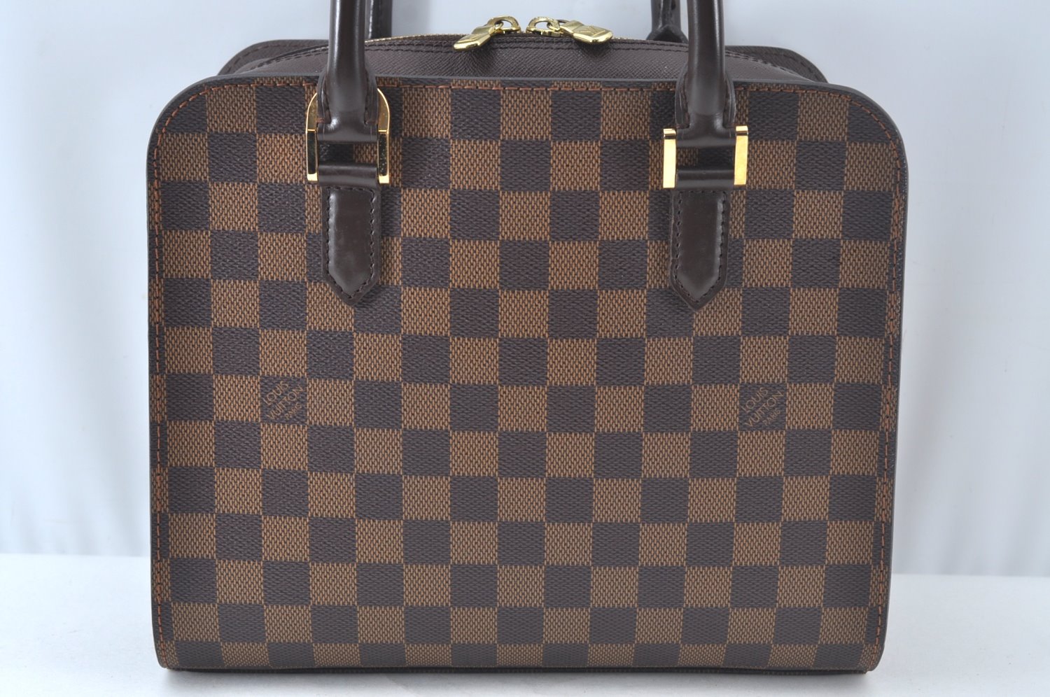 Authentic Louis Vuitton Damier Triana Hand Bag Purse N51155 LV 0006K