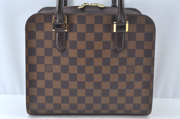 Authentic Louis Vuitton Damier Triana Hand Bag Purse N51155 LV 0006K