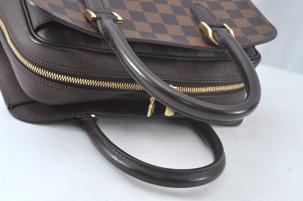 Authentic Louis Vuitton Damier Triana Hand Bag Purse N51155 LV 0006K