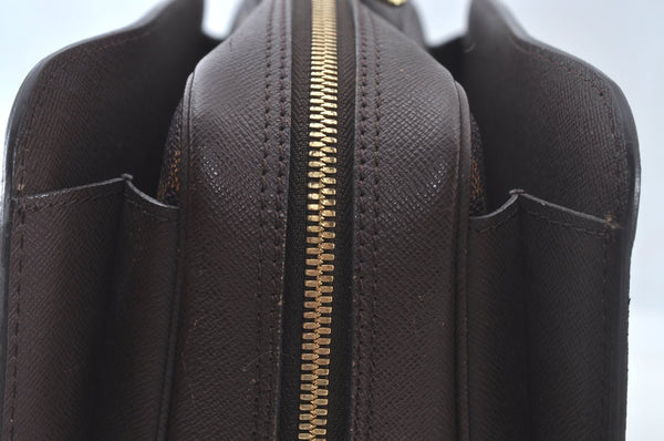 Authentic Louis Vuitton Damier Triana Hand Bag Purse N51155 LV 0006K