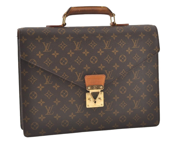 Authentic Louis Vuitton Monogram Serviette Conseiller Briefcase M53331 LV 0007J