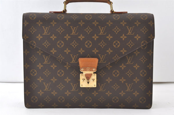 Authentic Louis Vuitton Monogram Serviette Conseiller Briefcase M53331 LV 0007J