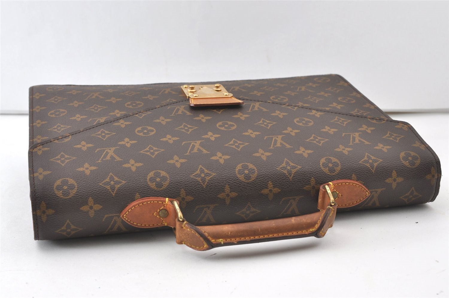 Authentic Louis Vuitton Monogram Serviette Conseiller Briefcase M53331 LV 0007J
