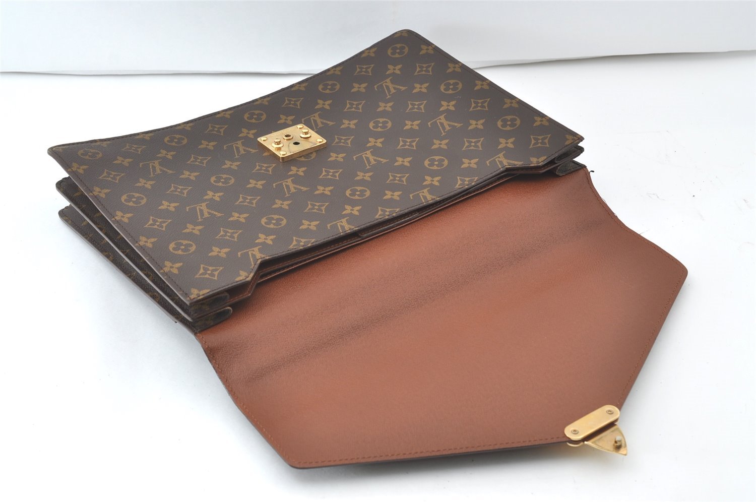 Authentic Louis Vuitton Monogram Serviette Conseiller Briefcase M53331 LV 0007J