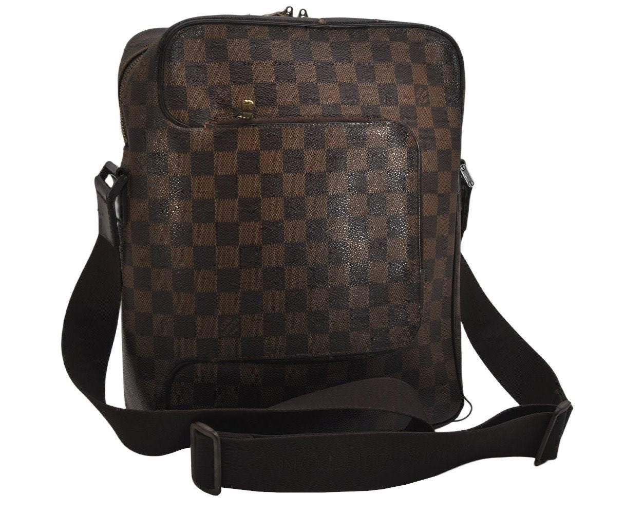 Authentic Louis Vuitton Damier Olav MM Shoulder Cross Body Bag N41441 LV 0008K