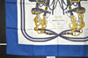 Authentic HERMES Carre 90 Scarf "BRIDES de GALA par" Silk Blue 0009J