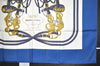 Authentic HERMES Carre 90 Scarf "BRIDES de GALA par" Silk Blue 0009J