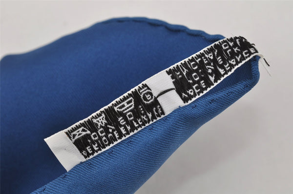 Authentic HERMES Carre 90 Scarf "BRIDES de GALA par" Silk Blue 0009J
