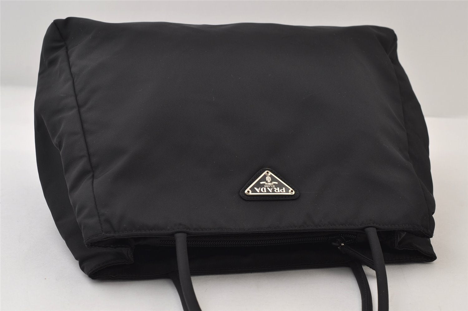 Authentic PRADA TESSUTO CITY Vintage Nylon Hand Bag B3864 Black 0010J