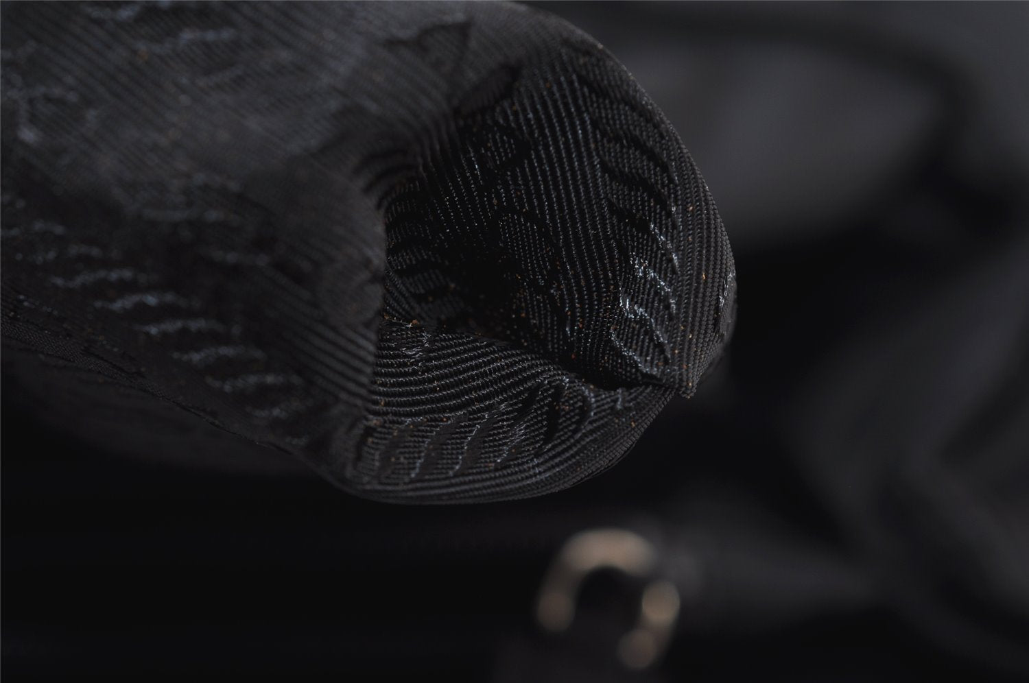 Authentic PRADA TESSUTO CITY Vintage Nylon Hand Bag B3864 Black 0010J