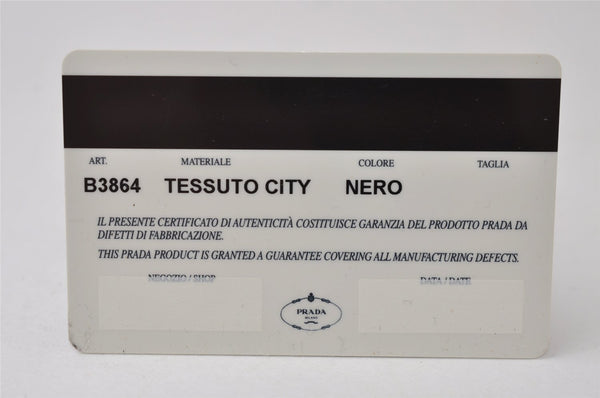 Authentic PRADA TESSUTO CITY Vintage Nylon Hand Bag B3864 Black 0010J
