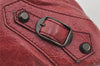 Authentic BALENCIAGA Classic The First 2Way Hand Bag Leather Wine Red 0012J