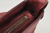 Authentic BALENCIAGA Classic The First 2Way Hand Bag Leather Wine Red 0012J