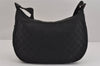 Authentic GUCCI Shoulder Cross Body Bag GG Canvas Leather 122790 Black 0012K