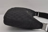 Authentic GUCCI Shoulder Cross Body Bag GG Canvas Leather 122790 Black 0012K