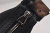 Authentic GUCCI Shoulder Cross Body Bag GG Canvas Leather 122790 Black 0012K