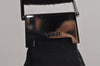 Authentic GUCCI Shoulder Cross Body Bag GG Canvas Leather 122790 Black 0012K