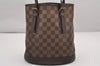 Authentic Louis Vuitton Damier Marais Bucket Shoulder Tote Bag N42240 LV 0013J