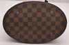 Authentic Louis Vuitton Damier Marais Bucket Shoulder Tote Bag N42240 LV 0013J