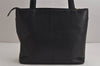 Authentic BURBERRY Vintage Leather Shoulder Hand Bag Purse Black 0013K