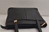 Authentic BURBERRY Vintage Leather Shoulder Hand Bag Purse Black 0013K