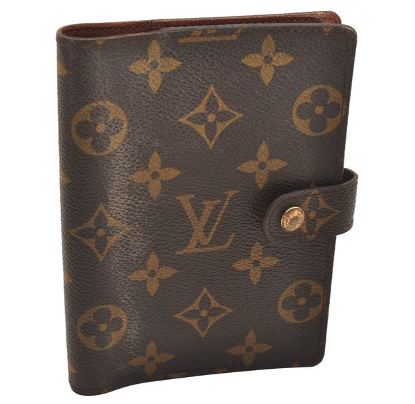 Authentic Louis Vuitton Monogram Agenda PM Notebook Cover R20005 LV 0014J