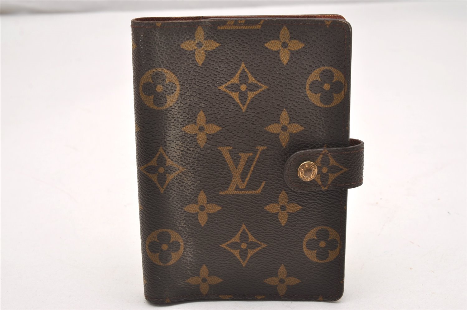 Authentic Louis Vuitton Monogram Agenda PM Notebook Cover R20005 LV 0014J