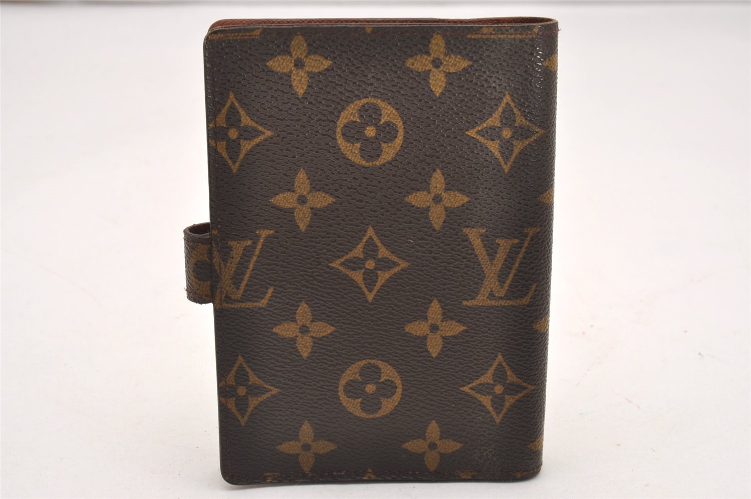 Authentic Louis Vuitton Monogram Agenda PM Notebook Cover R20005 LV 0014J