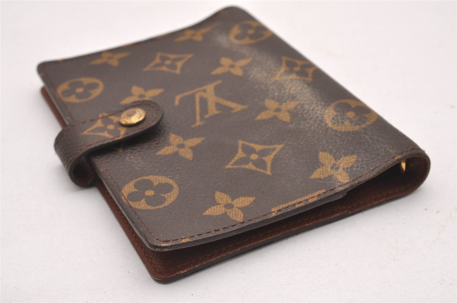 Authentic Louis Vuitton Monogram Agenda PM Notebook Cover R20005 LV 0014J