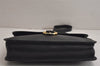 Authentic Christian Dior Shoulder Cross Body Bag Purse Leather Black 0014K