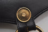 Authentic Christian Dior Shoulder Cross Body Bag Purse Leather Black 0014K