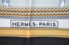 Authentic HERMES Carre 90 Scarf "GRAND APPARAT" Silk Black 0015J