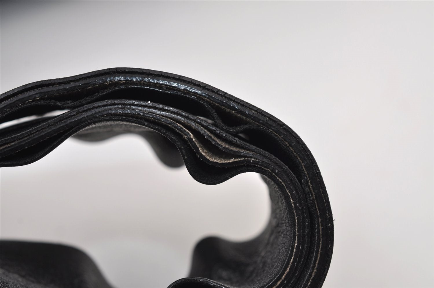 Authentic PRADA Weather Map Nylon Tessuto Leather Shoulder Tote Bag Black 0018J