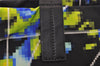 Authentic PRADA Weather Map Nylon Tessuto Leather Shoulder Tote Bag Black 0018J