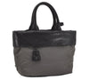 Authentic PRADA Vintage Nylon Tessuto Leather 2Way Shoulder Tote Bag Gray 0019J