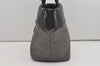 Authentic PRADA Vintage Nylon Tessuto Leather 2Way Shoulder Tote Bag Gray 0019J