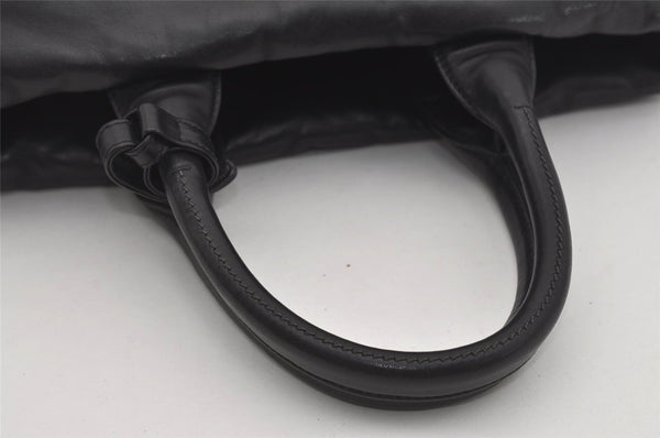 Authentic PRADA Vintage Nylon Tessuto Leather 2Way Shoulder Tote Bag Gray 0019J