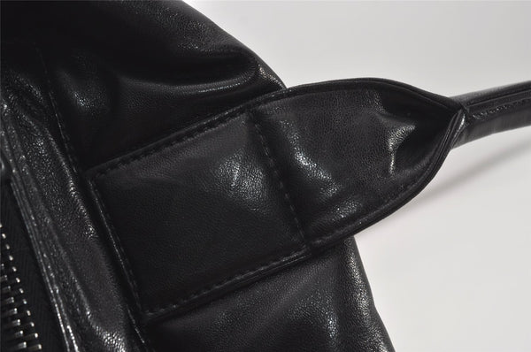 Authentic PRADA Vintage Nylon Tessuto Leather 2Way Shoulder Tote Bag Gray 0019J