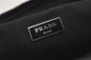 Authentic PRADA Vintage Nylon Tessuto Leather 2Way Shoulder Tote Bag Gray 0019J