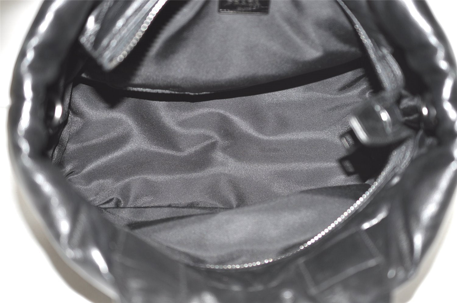 Authentic PRADA Vintage Nylon Tessuto Leather 2Way Shoulder Tote Bag Gray 0019J