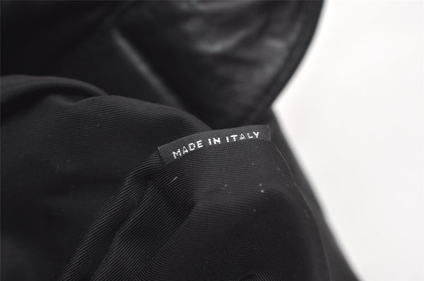 Authentic PRADA Vintage Nylon Tessuto Leather 2Way Shoulder Tote Bag Gray 0019J