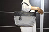 Authentic PRADA Vintage Nylon Tessuto Leather 2Way Shoulder Tote Bag Gray 0019J
