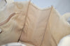 Authentic BURBERRY Vintage Nova Check Canvas Leather Tote Hand Bag Beige 0021K