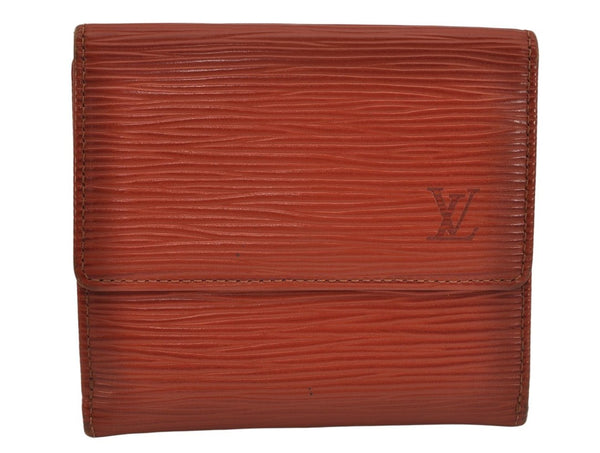 Louis Vuitton Epi Porte Monnaie Billets Cartes Credit Wallet M63488 Brown 0023K