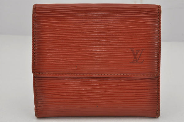 Louis Vuitton Epi Porte Monnaie Billets Cartes Credit Wallet M63488 Brown 0023K