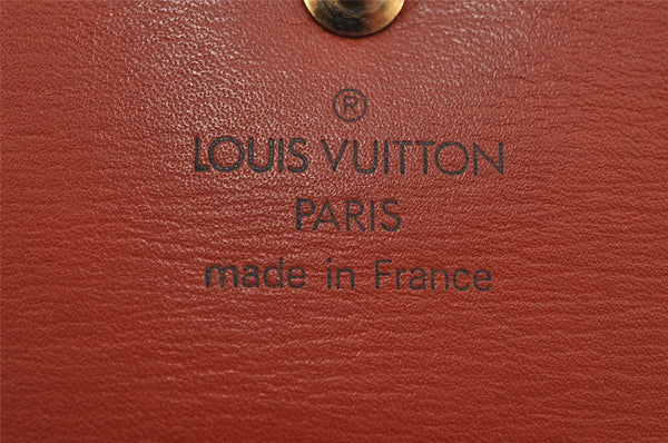 Louis Vuitton Epi Porte Monnaie Billets Cartes Credit Wallet M63488 Brown 0023K