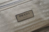 Authentic PRADA Vela Nylon Tessuto Leather Shoulder Tote Bag 1BG107 Beige 0024K