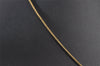 Authentic Christian Dior Gold Tone Chain Rhinestone Pendant Necklace CD 0029J