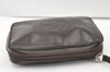 Authentic GUCCI Interlocking G Clutch Hand Bag Purse Enamel Brown Junk 0029K