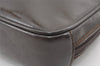 Authentic GUCCI Interlocking G Clutch Hand Bag Purse Enamel Brown Junk 0029K